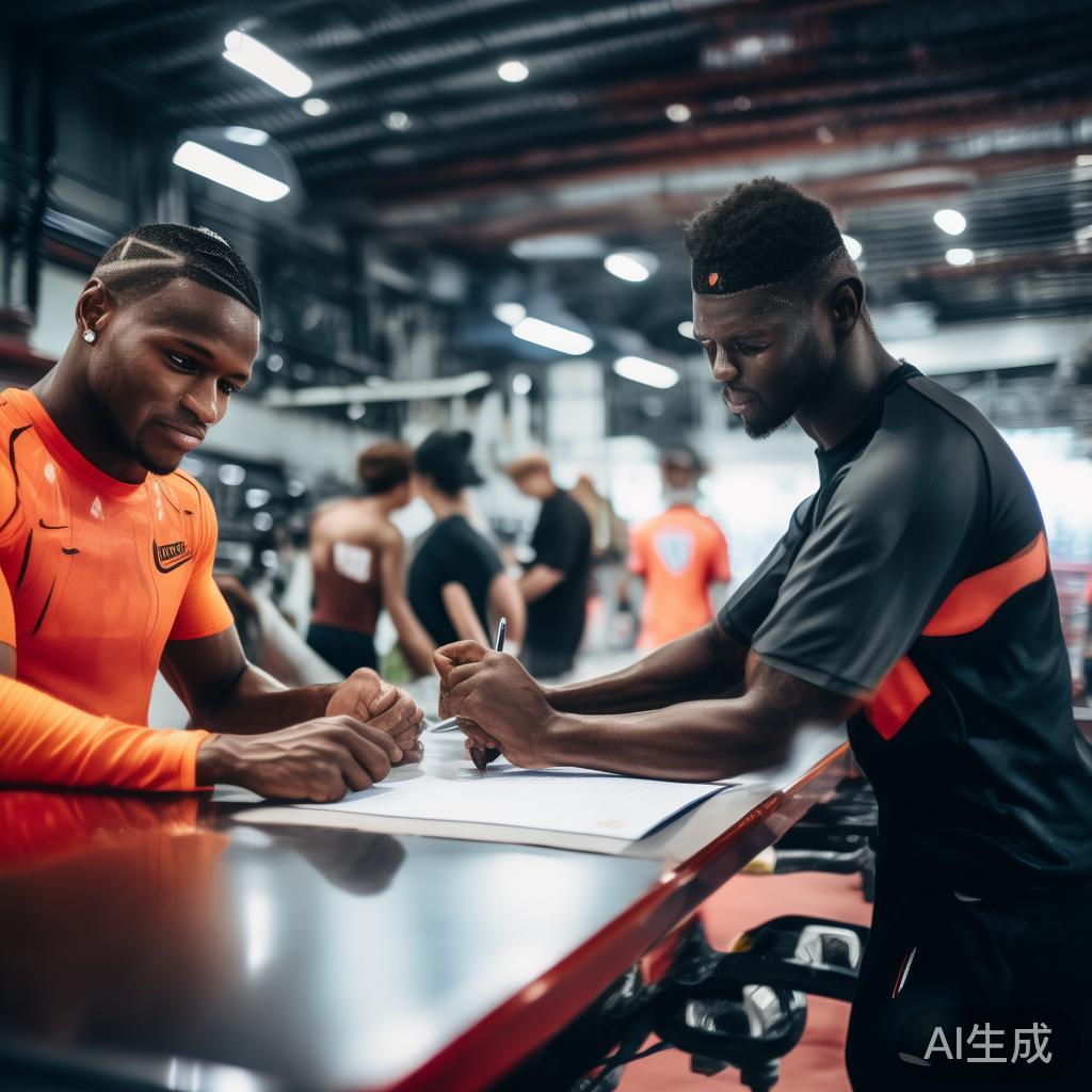 签约体育公司或者品牌，为运动员提供了丰富的资源支持